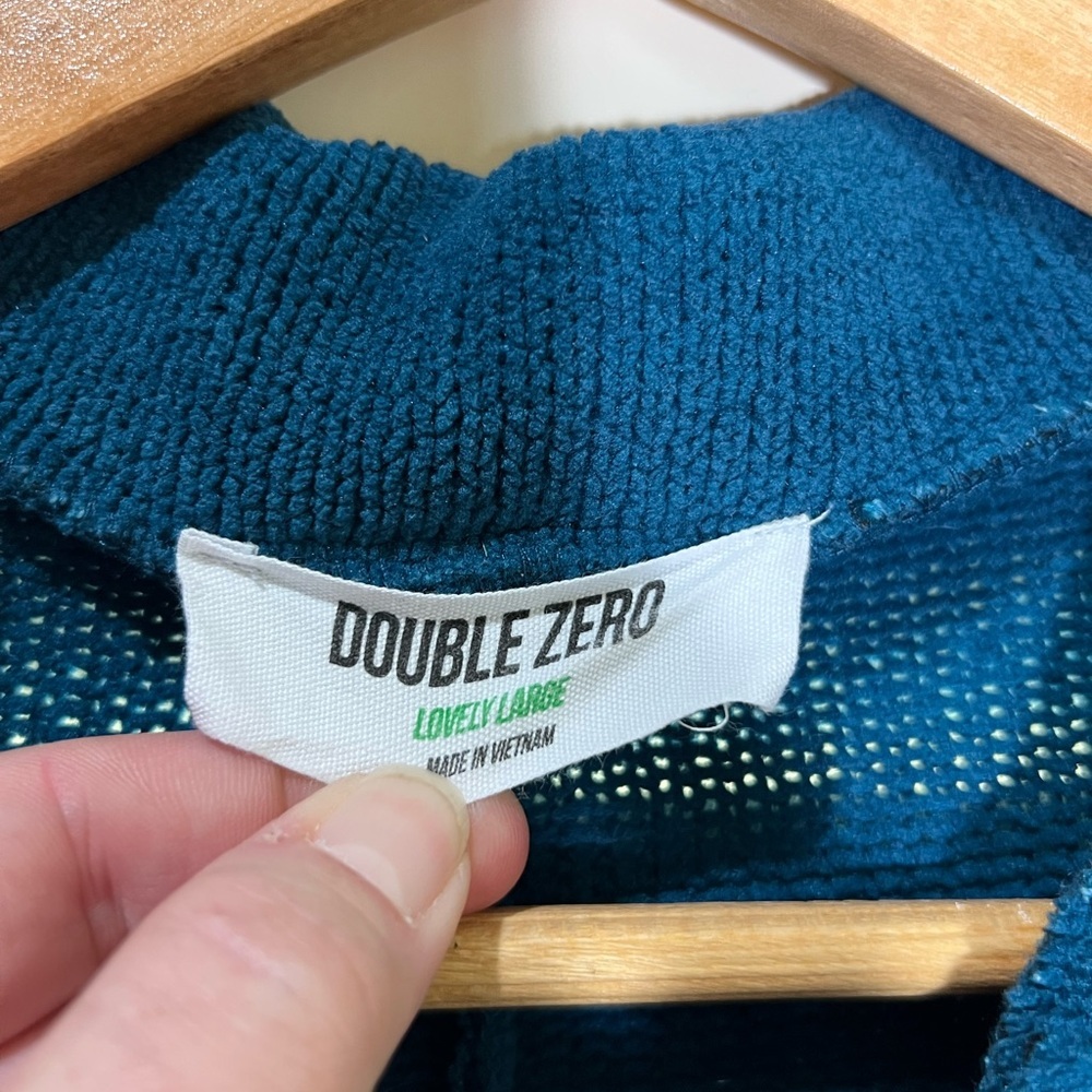 Double Zero Blue Button-Up Romper - image 4